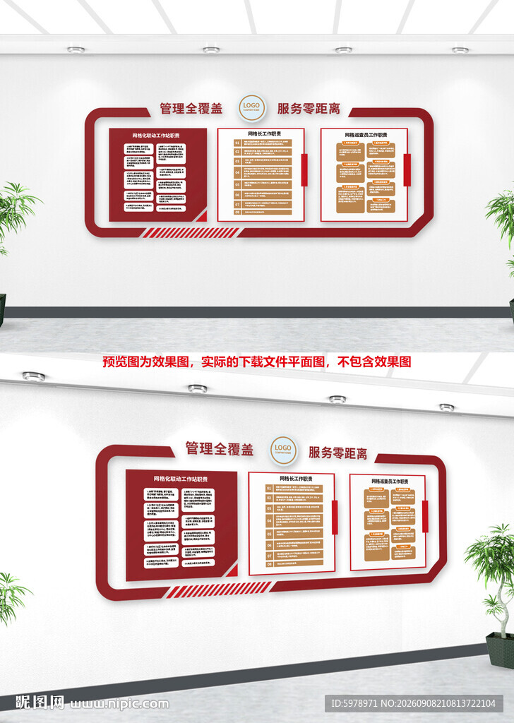网格化管理立体墙