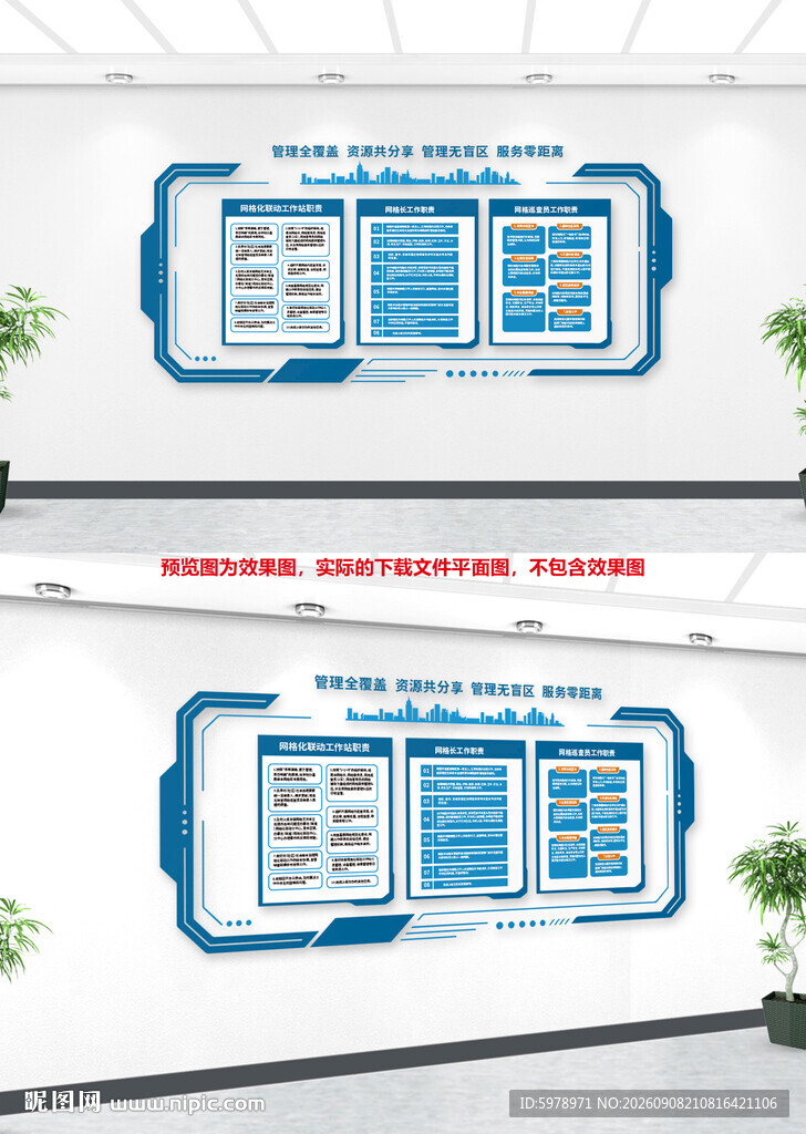网格化管理文化墙