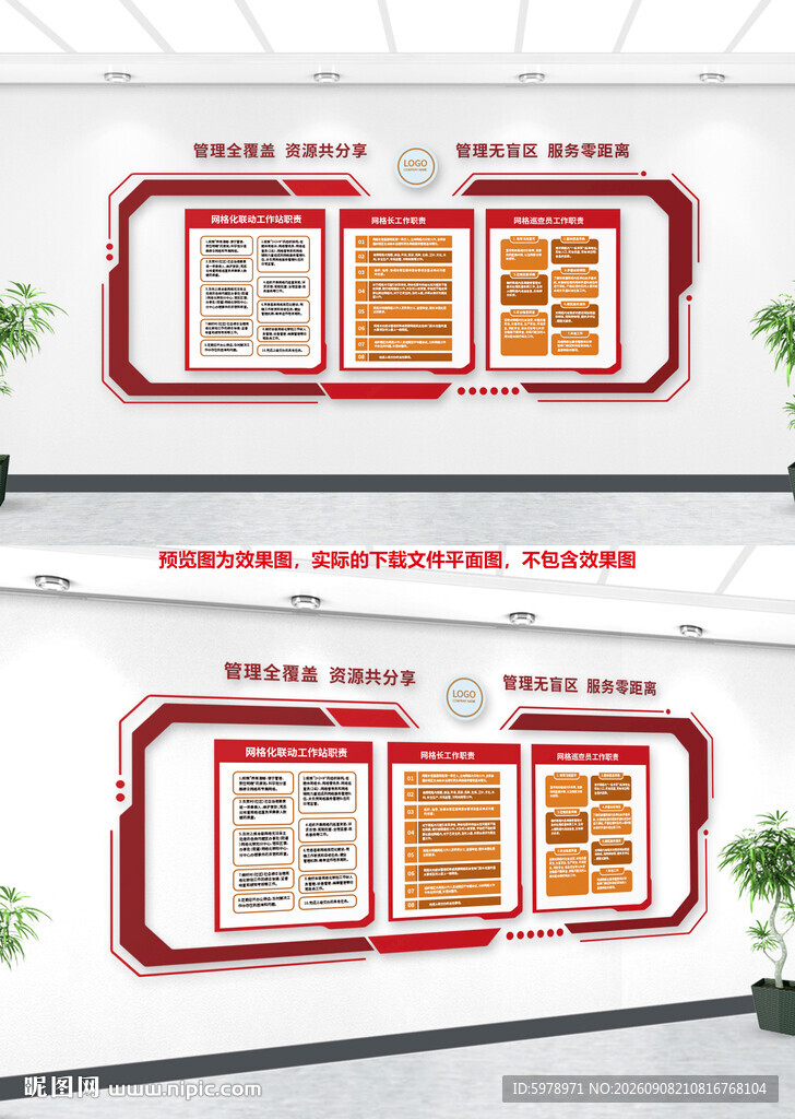 网格化管理文化墙
