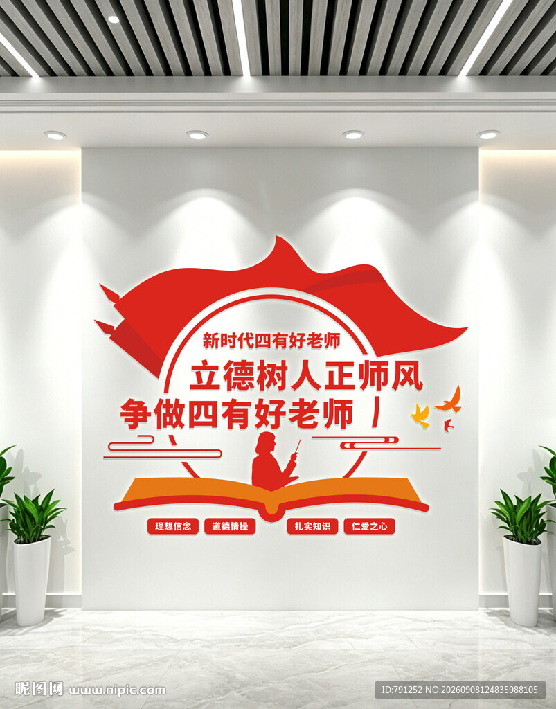四有好老师文化墙
