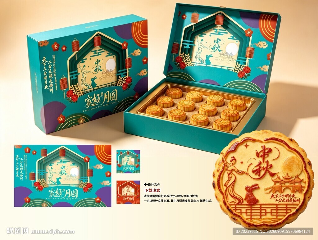 中秋节月饼包装礼盒