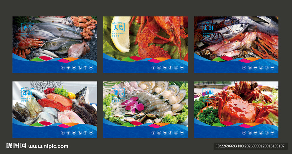 多样海鲜美食展示