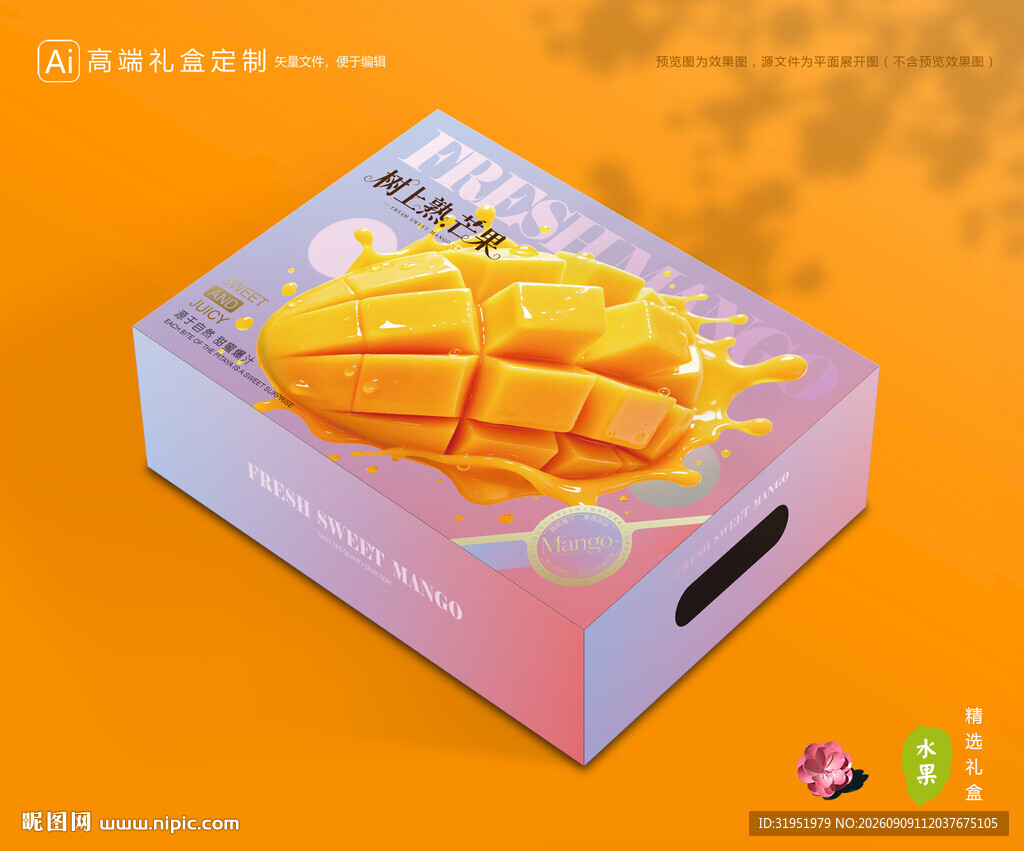 芒果包装 金煌芒礼盒