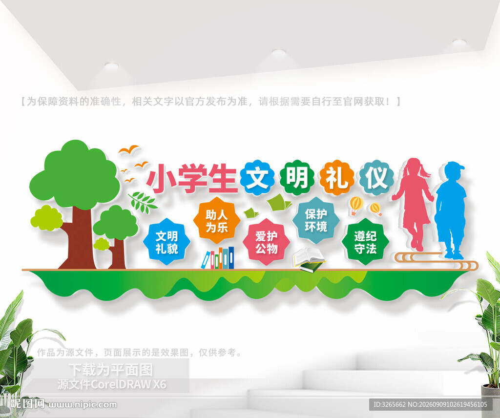 小学生文明礼仪文化墙