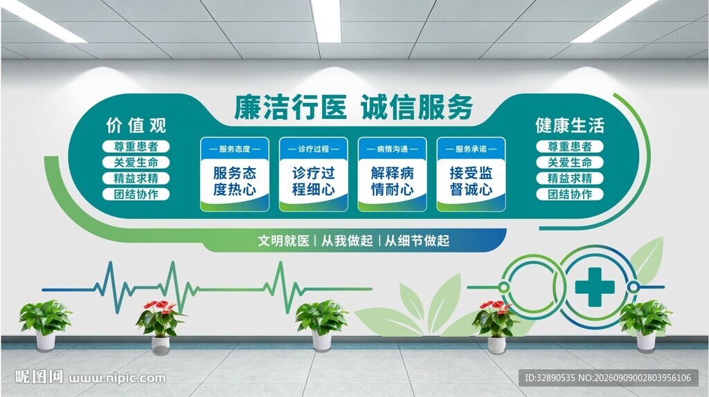 廉洁行医 诚信服务