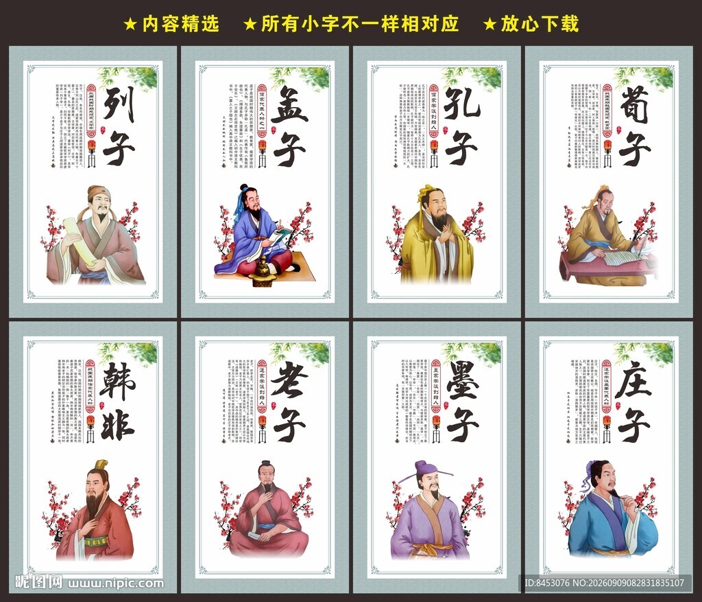 古代名人简介