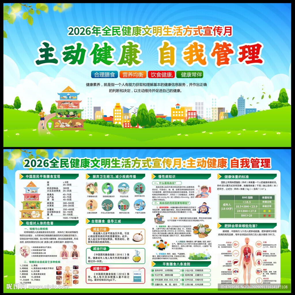 全民健康文明生活方式日