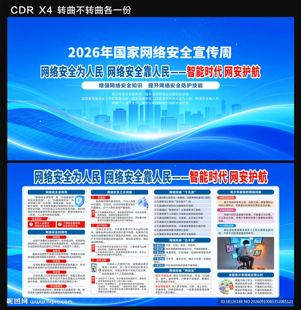 网络安全宣传周展板