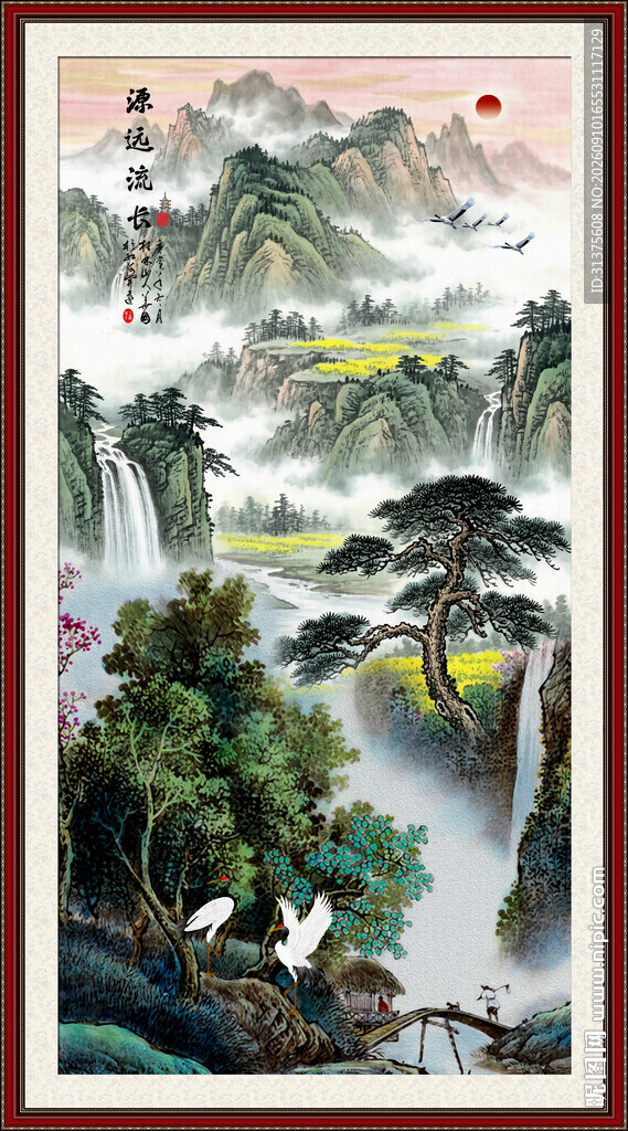玄关山水画