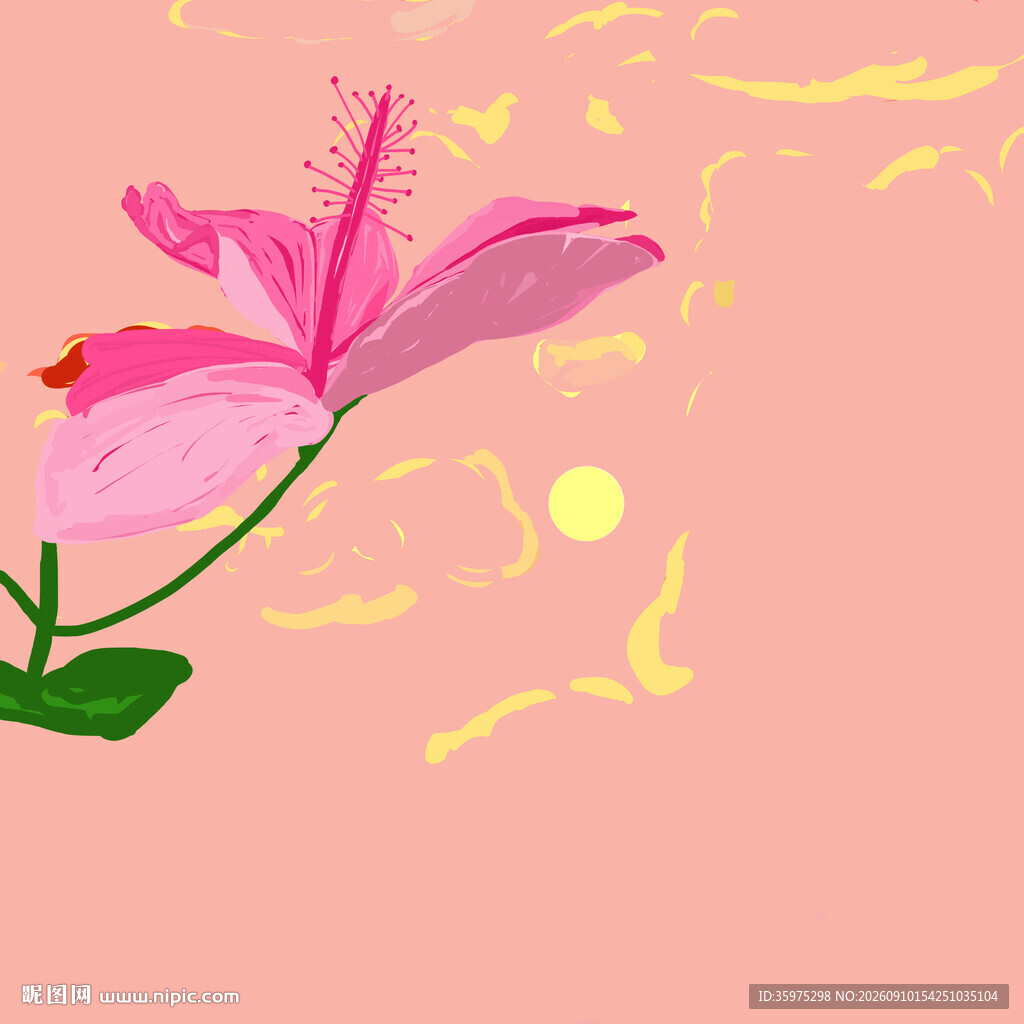 粉色百合花的梦幻画面