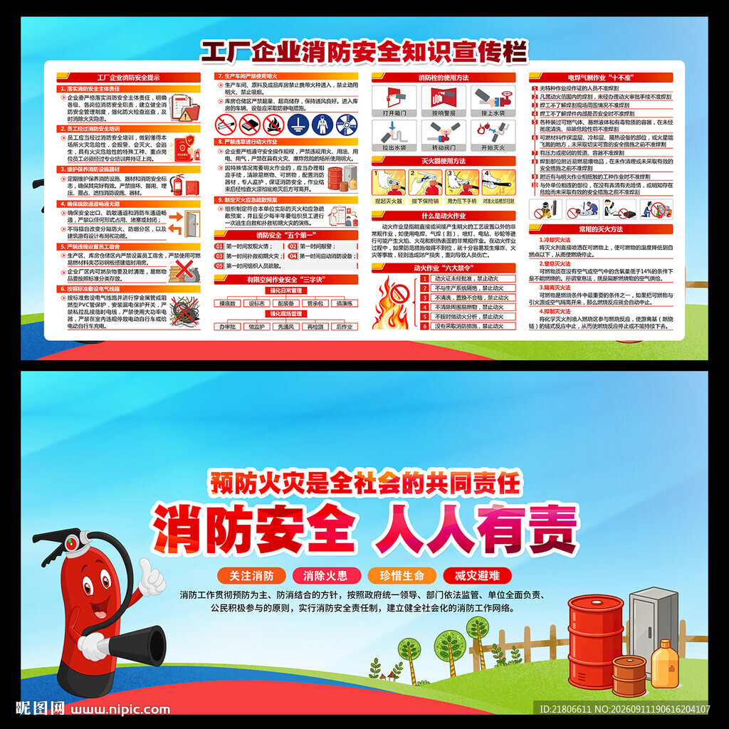 企业消防宣传栏