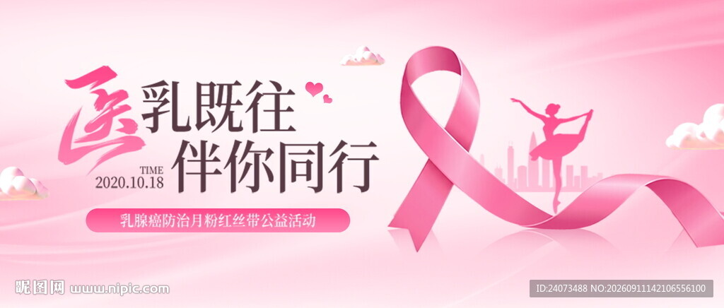乳腺关爱宣传海报