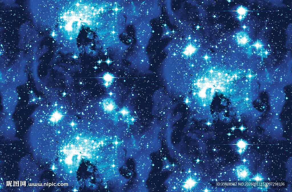梦幻星空闪烁图案
