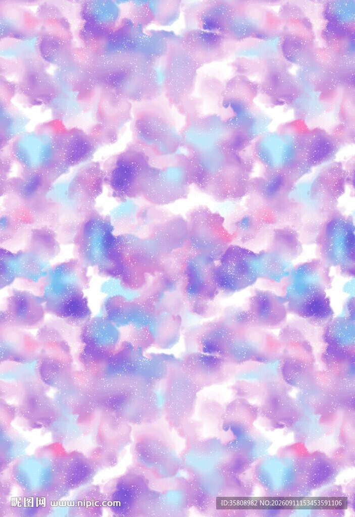 梦幻水彩渐变抽象图案