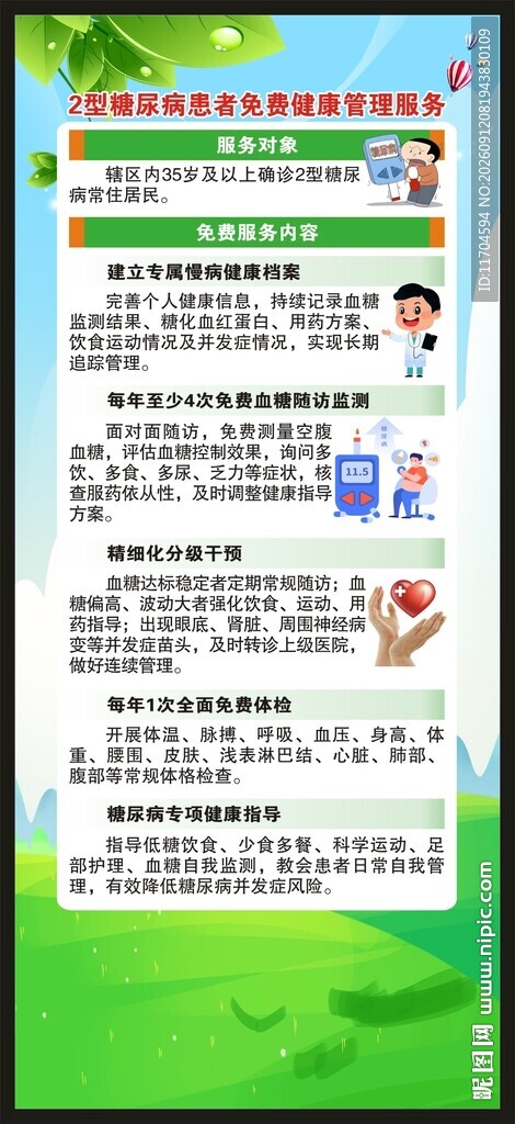糖尿病日展架
