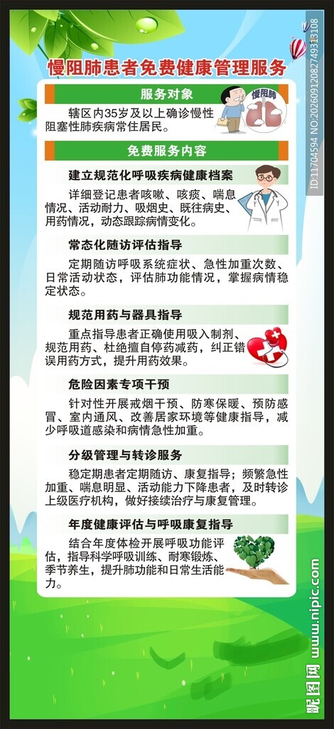 世界慢阻肺日展架