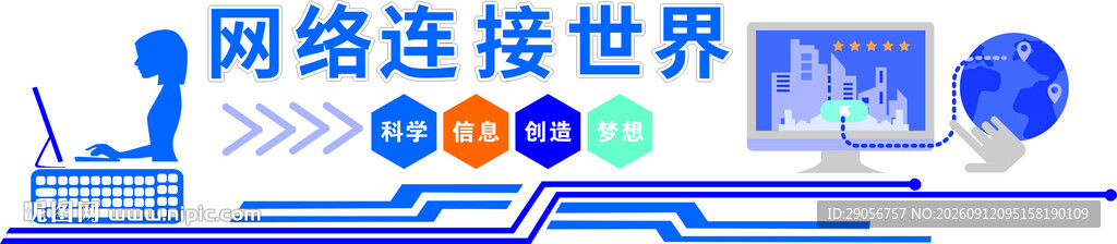 网络连接世界宣传海报