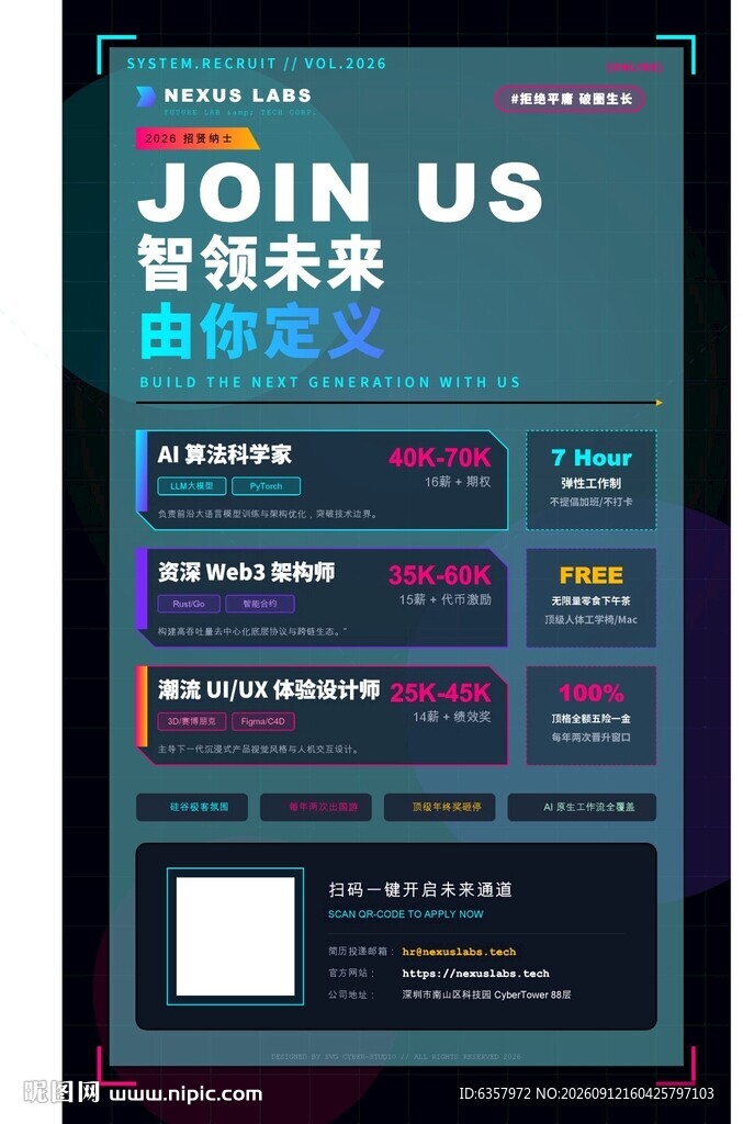 智师未来招聘海报
