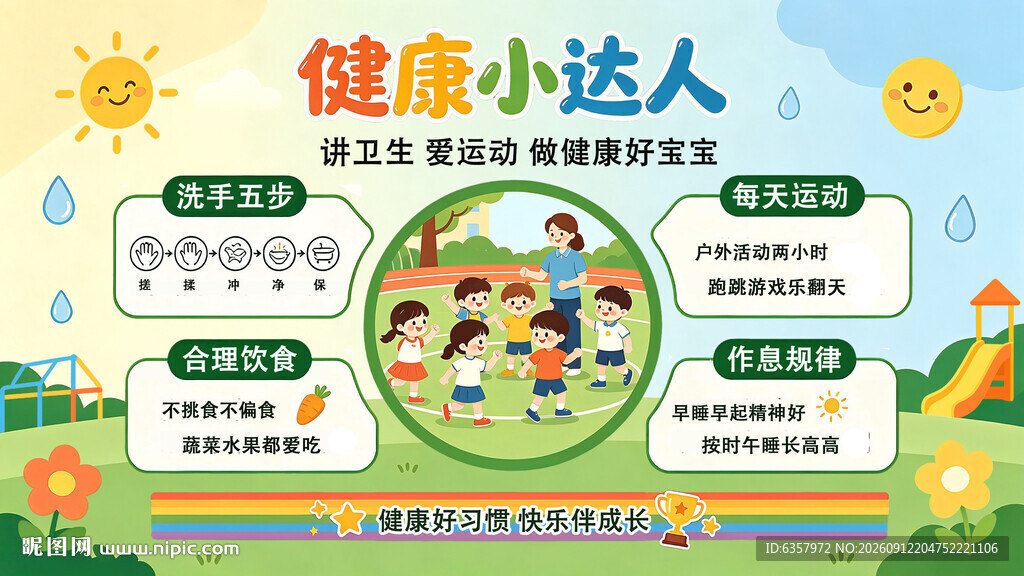 健康小达人养成指南 幼儿园