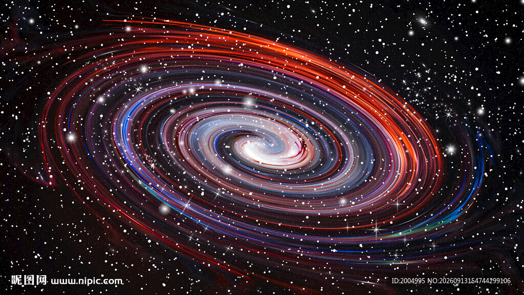 炫彩宇宙星空旋涡背景