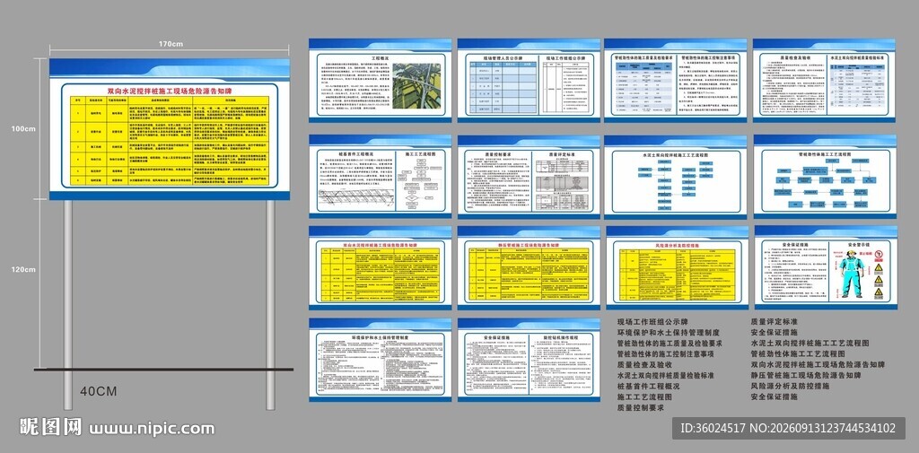项目现场公示牌