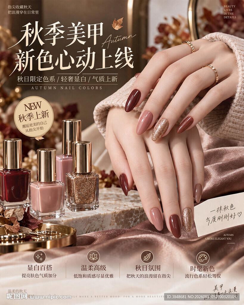 美甲海报