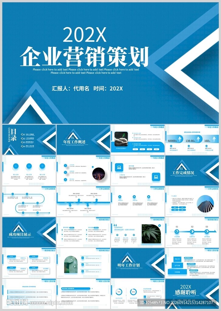 202X企业营销策划PPT模板