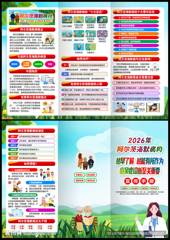 2026世界阿尔茨海默病月展板
