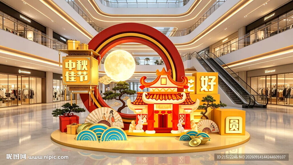中秋佳节商场美陈