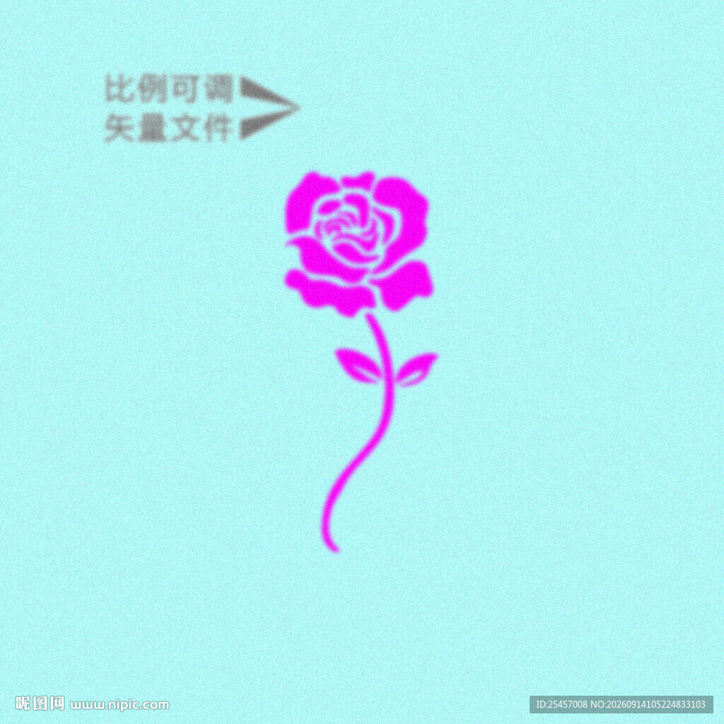 带茎玫瑰 