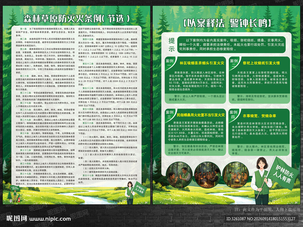 森林防火宣传单