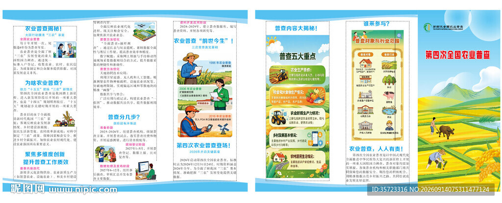 农业普查折页