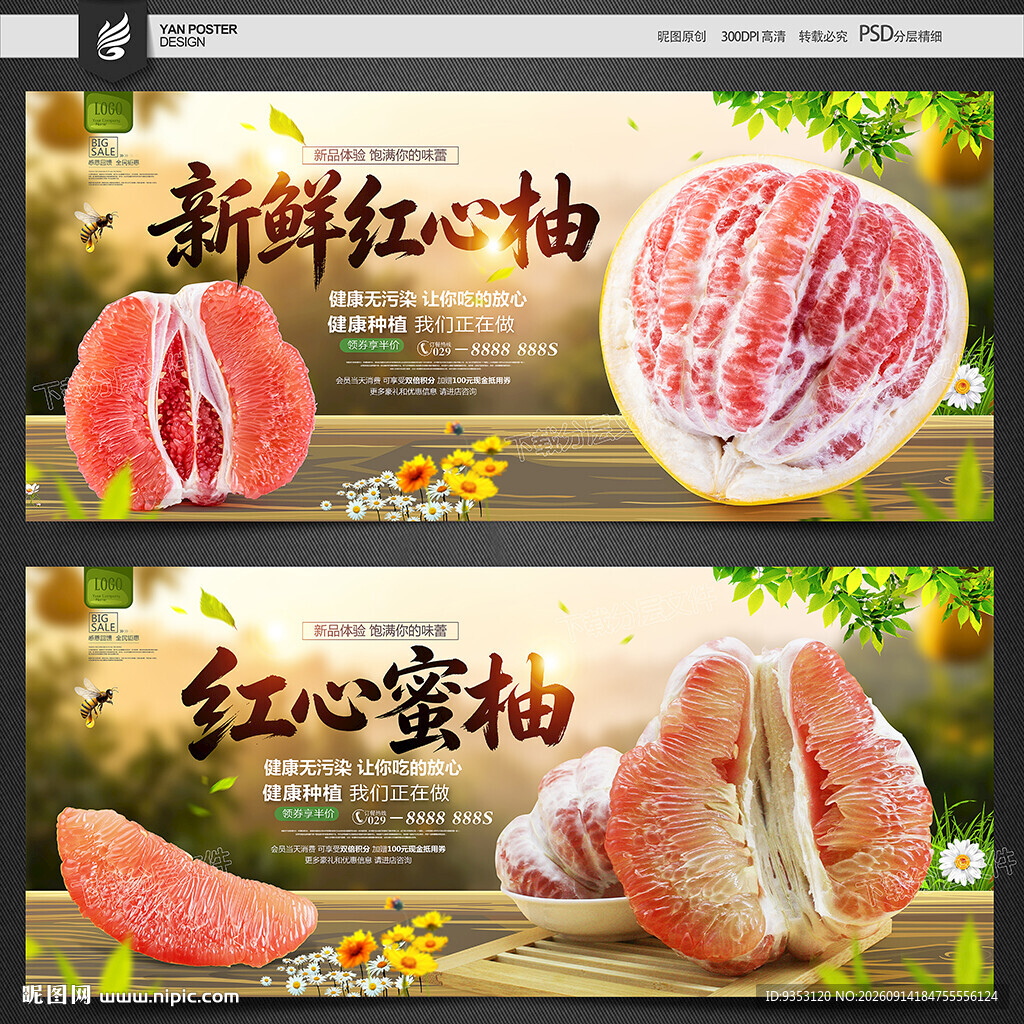 红心柚子