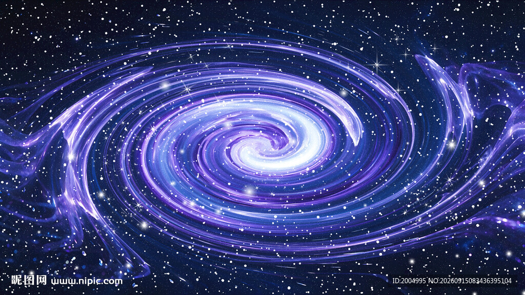蓝紫色高清星空背景
