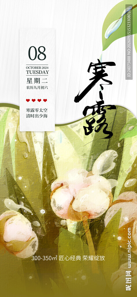 清新荷花插画艺术作品