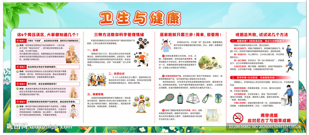 卫生健康宣传栏