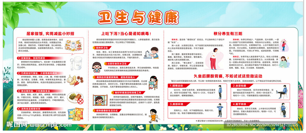 卫生健康宣传栏