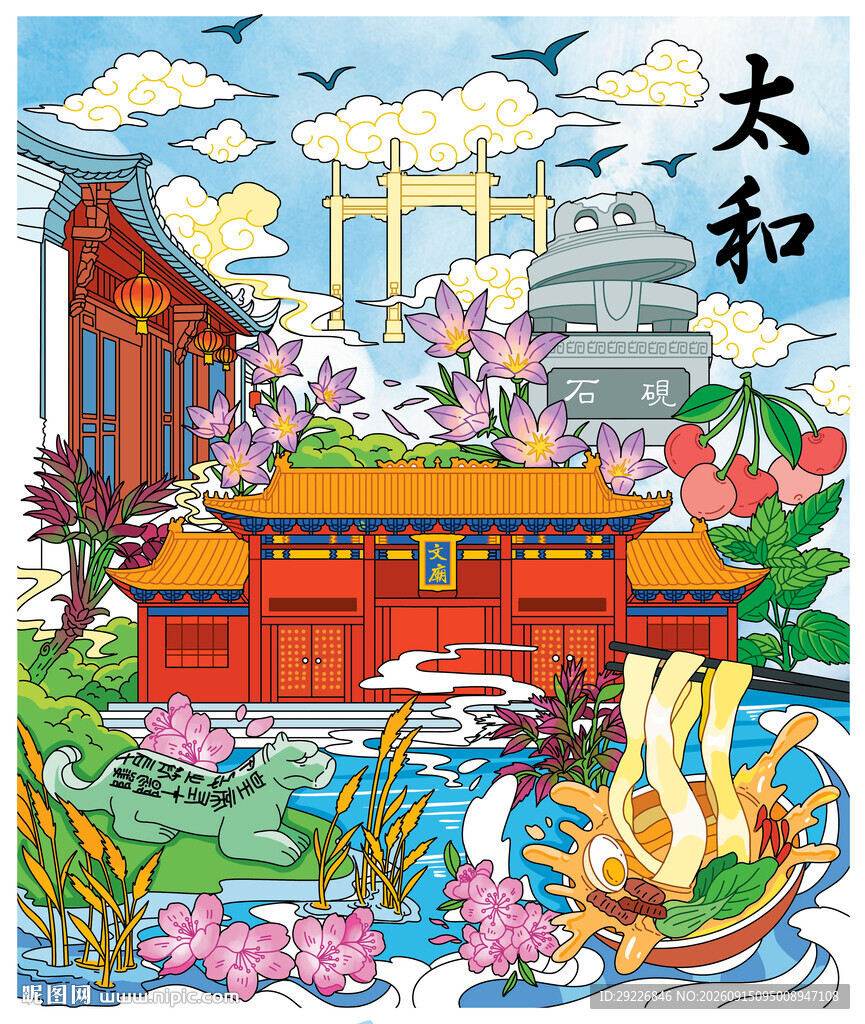 安徽阜阳太和盛景传统建筑绘卷
