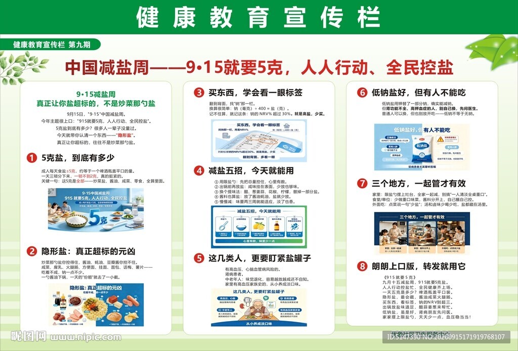 中国减盐周 人人行动 全民控盐