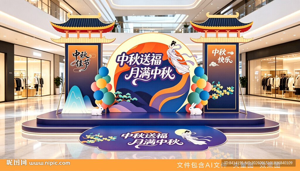 中秋节美陈
