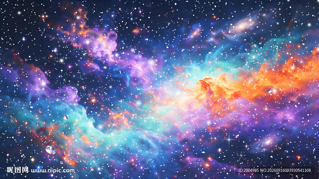 星空 星光 蓝色星空 星光背景