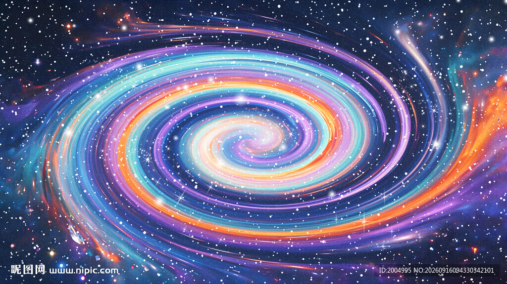 唯美旋涡宇宙星空背景图