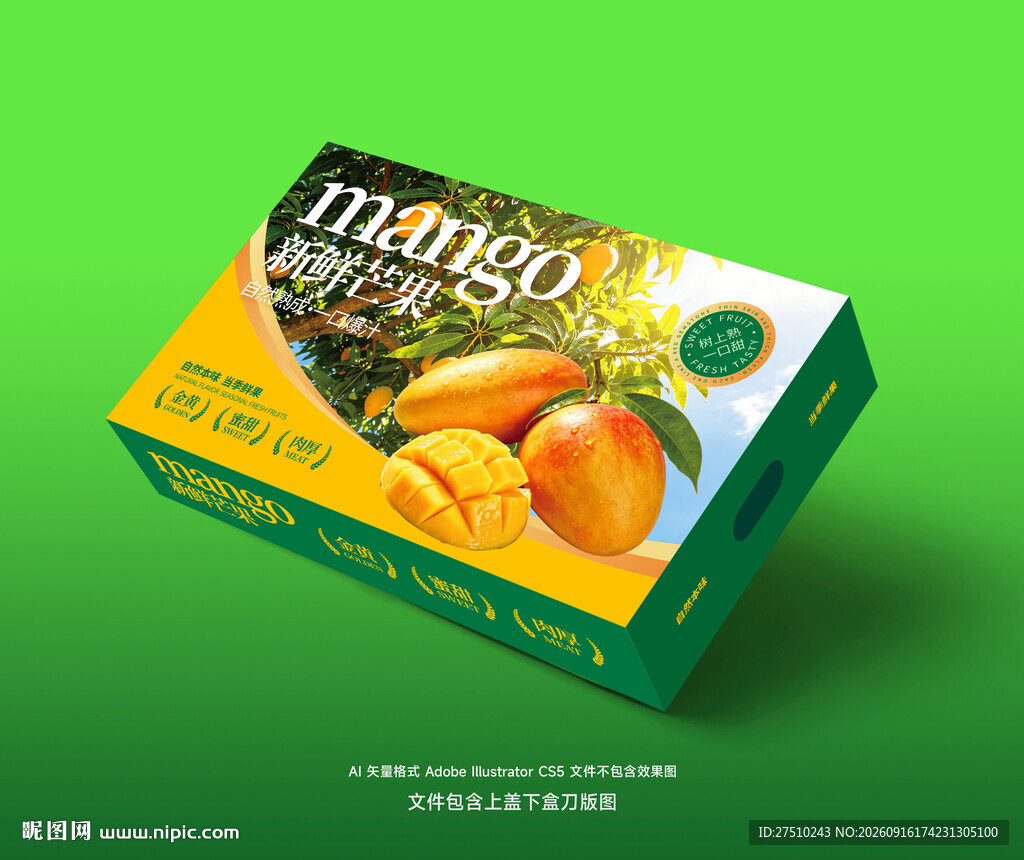 新鲜芒果包装礼盒