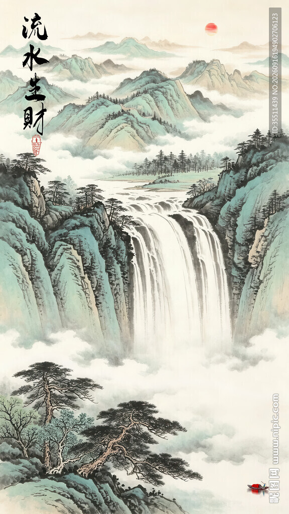 客厅山水画