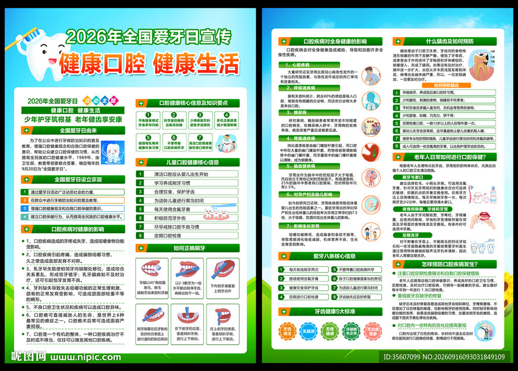 2026年全国爱牙日宣传单