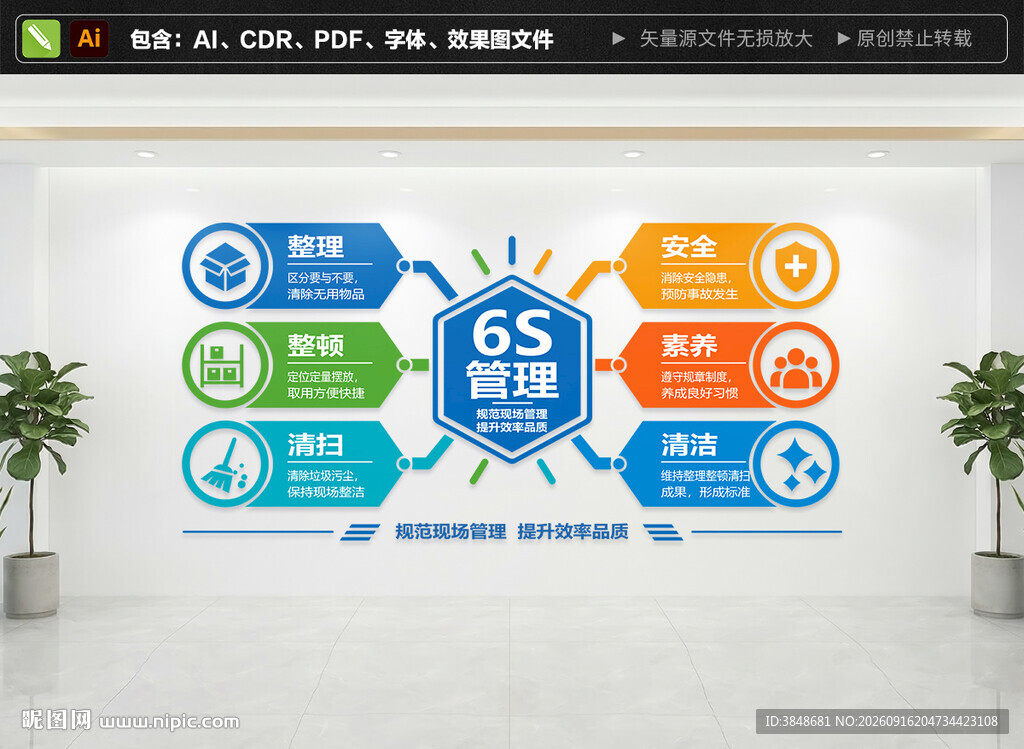 6s管理文化墙