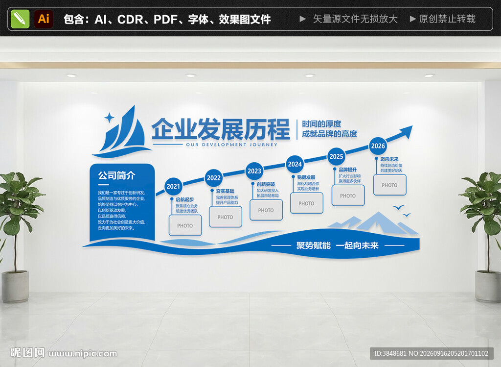 企业发展历程文化墙