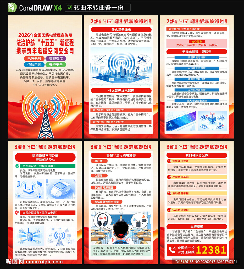 2026年无线电管理宣传月海报