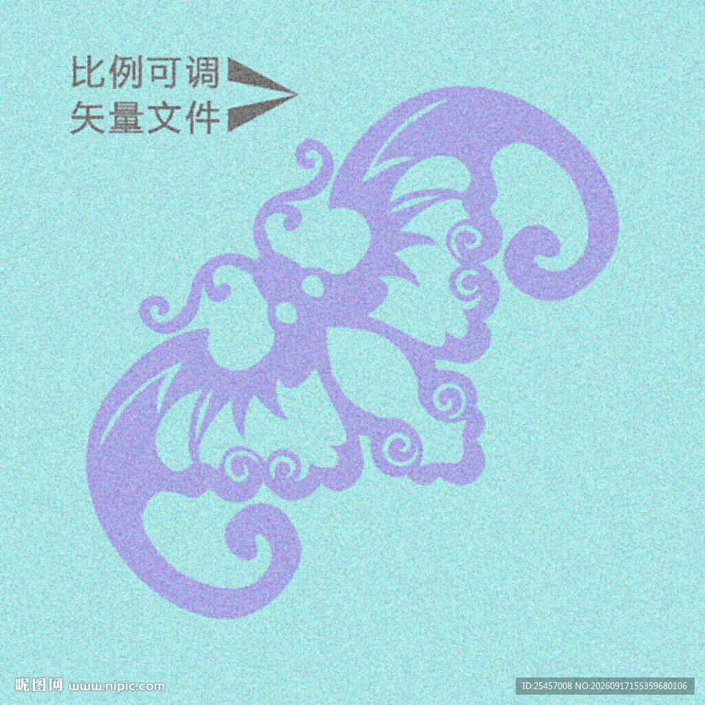 卷草蝙蝶   