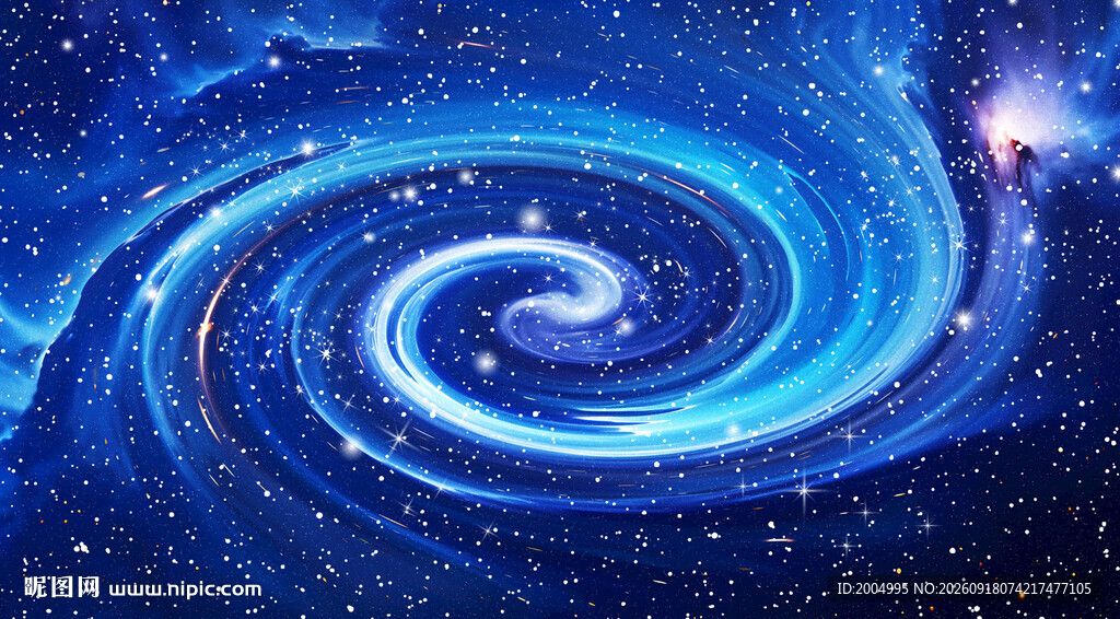 蓝色宇宙星空吊顶图片